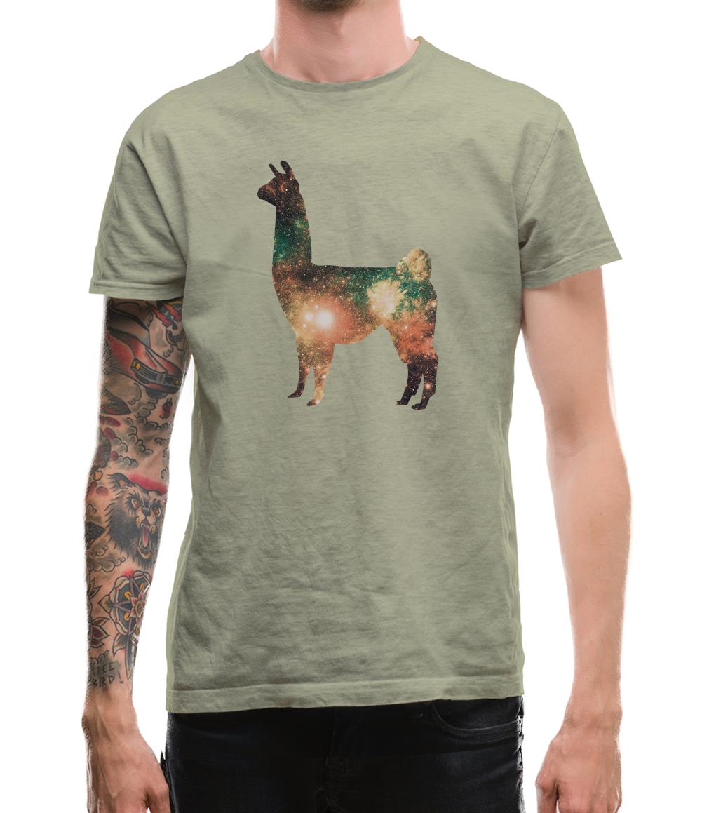 Space Animals - Llama Mens T-Shirt Space Animals - Llama Mens T-Shirt