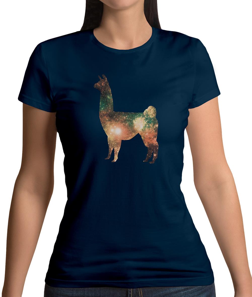 Space Animals - Llama Womens T-Shirt Space Animals - Llama Womens T-Shirt