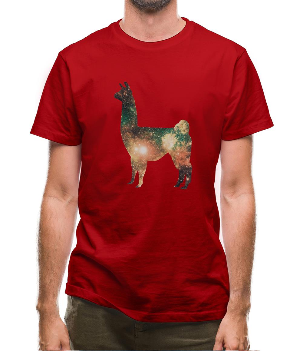 Space Animals - Llama Mens T-Shirt Space Animals - Llama Mens T-Shirt