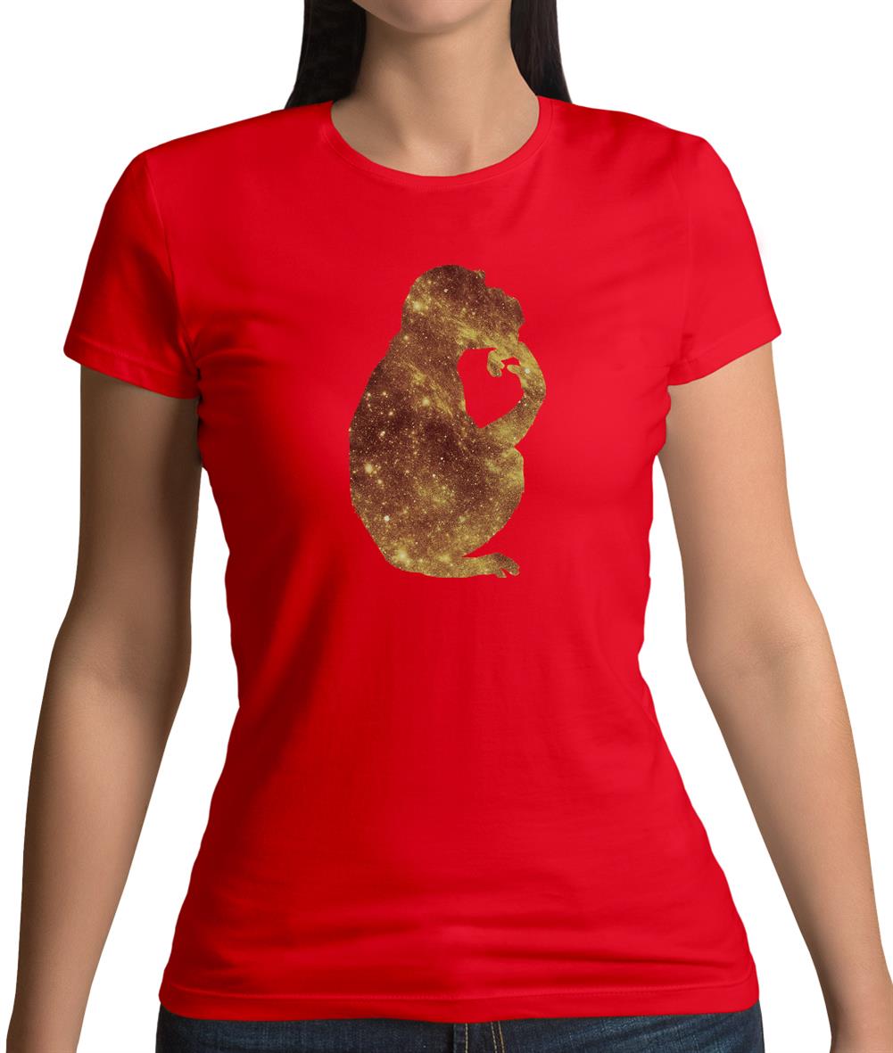 Space Animals - Monkey Womens T-Shirt Space Animals - Monkey Womens T-Shirt