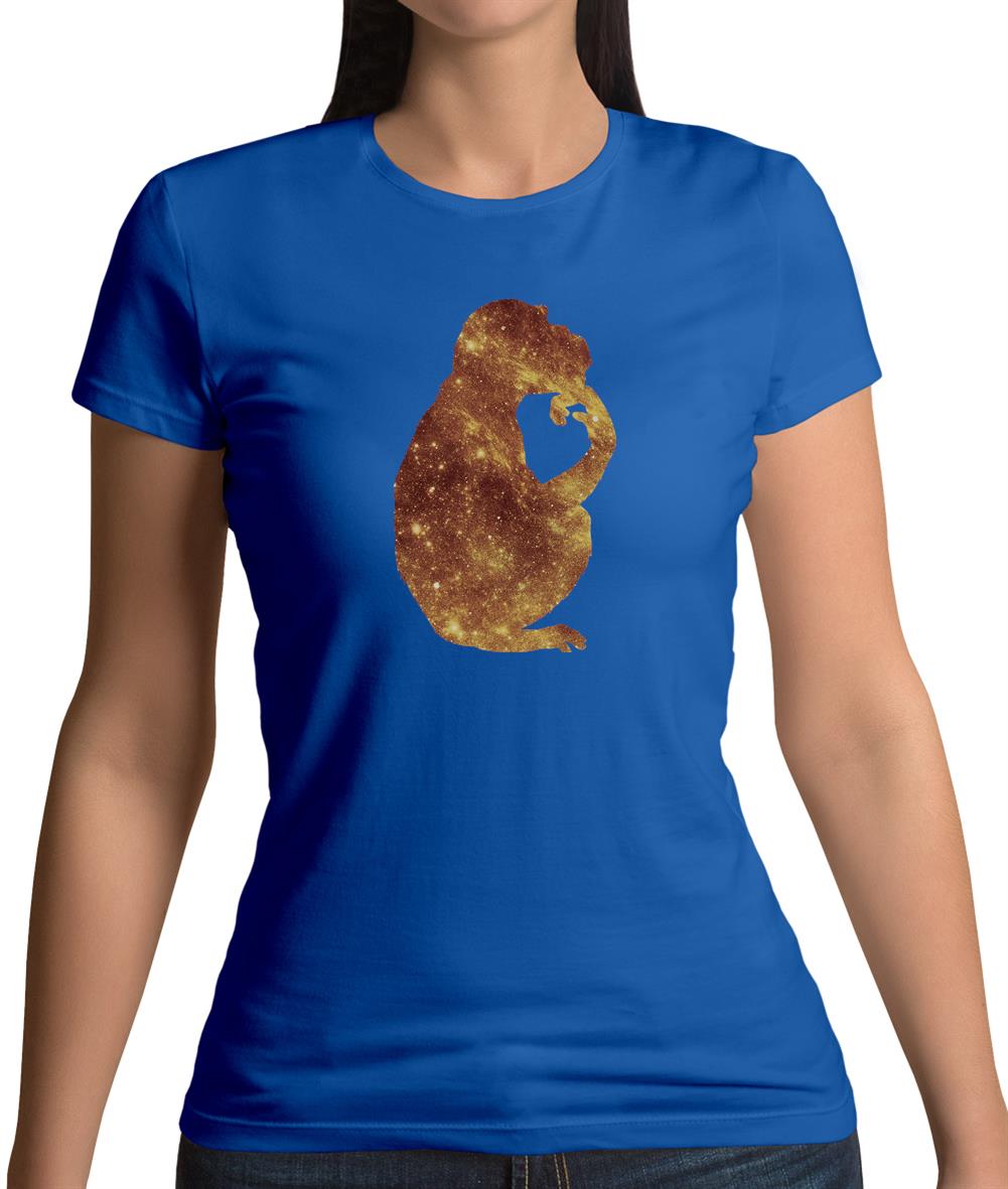 Space Animals - Monkey Womens T-Shirt Space Animals - Monkey Womens T-Shirt