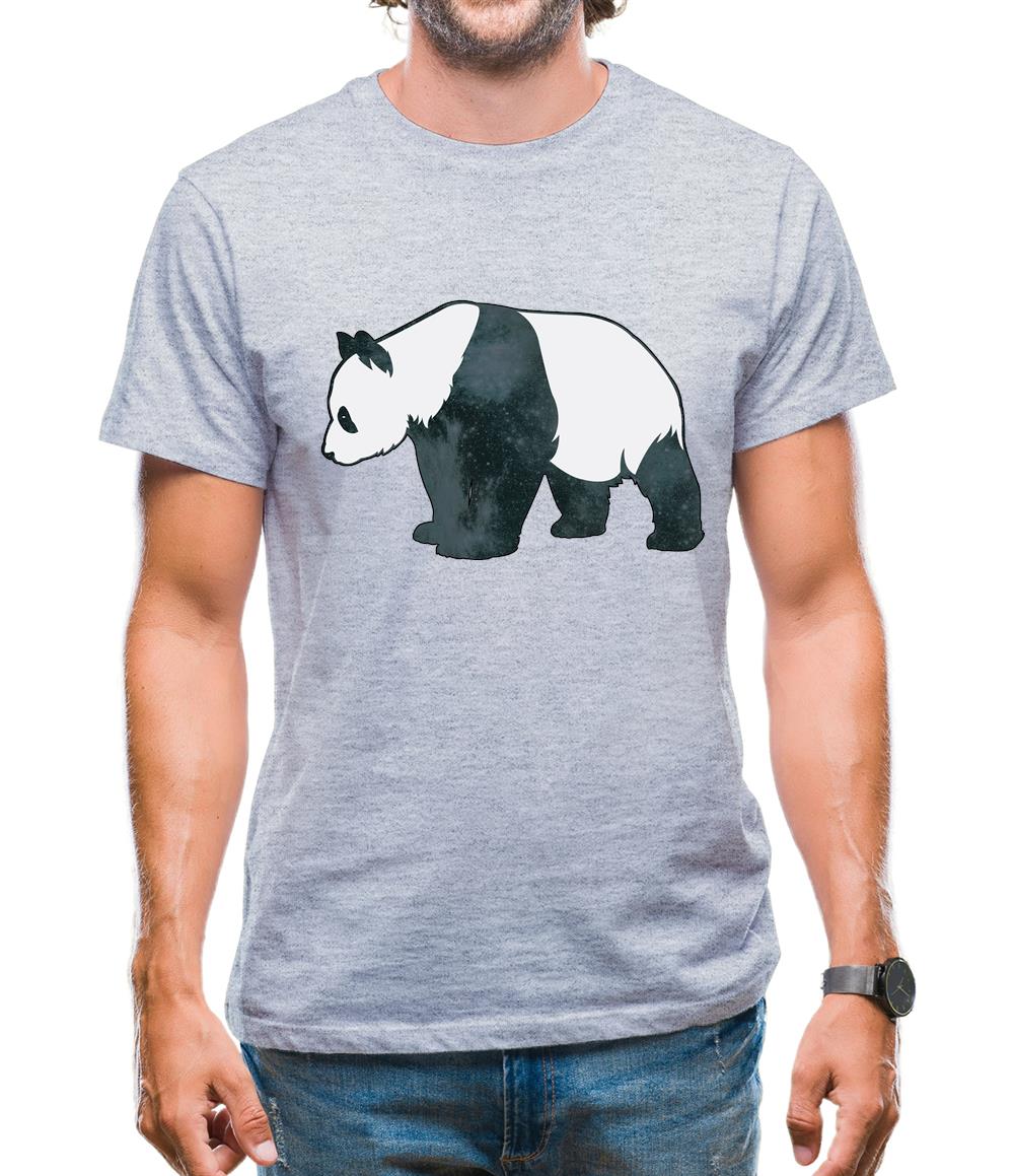 Space Animals - Panda Mens T-Shirt Space Animals - Panda Mens T-Shirt