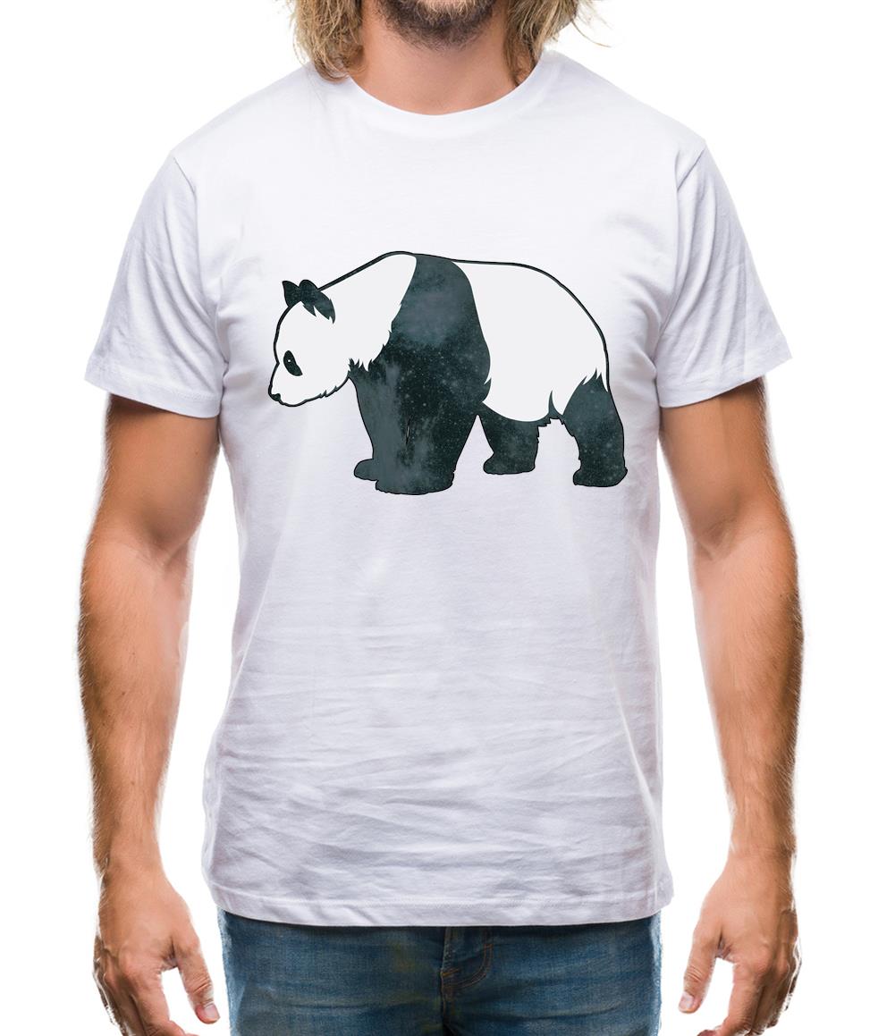 Space Animals - Panda Mens T-Shirt Space Animals - Panda Mens T-Shirt