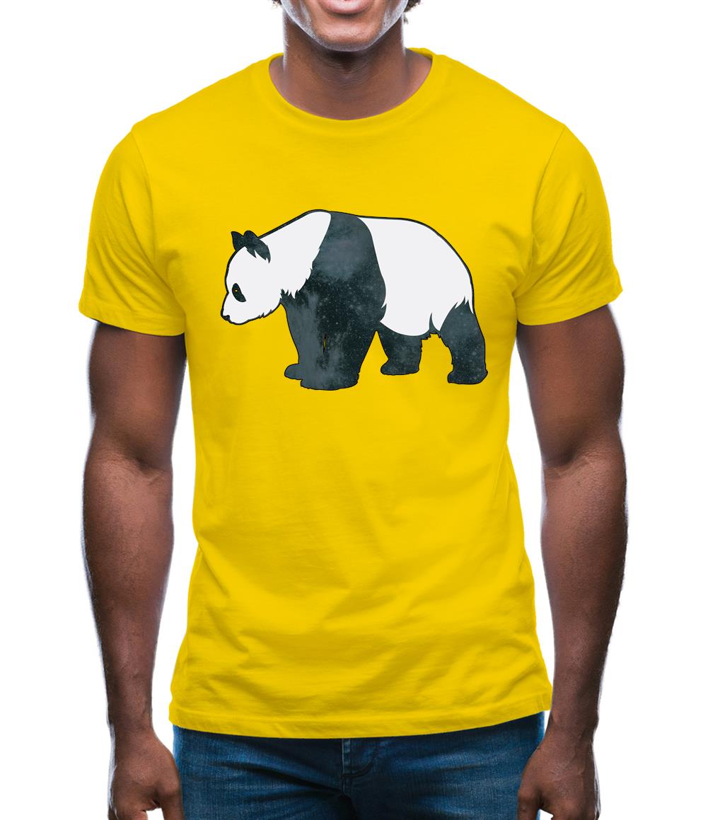 Space Animals - Panda Mens T-Shirt Space Animals - Panda Mens T-Shirt