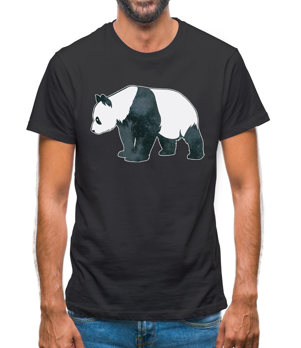 Space Animals - Panda Mens T-Shirt Space Animals - Panda Mens T-Shirt