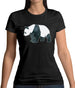 Space Animals - Panda Womens T-Shirt Space Animals - Panda Womens T-Shirt