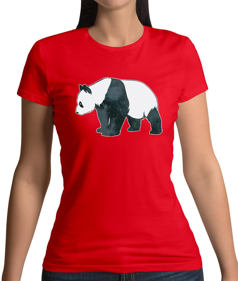 Space Animals - Panda Womens T-Shirt Space Animals - Panda Womens T-Shirt
