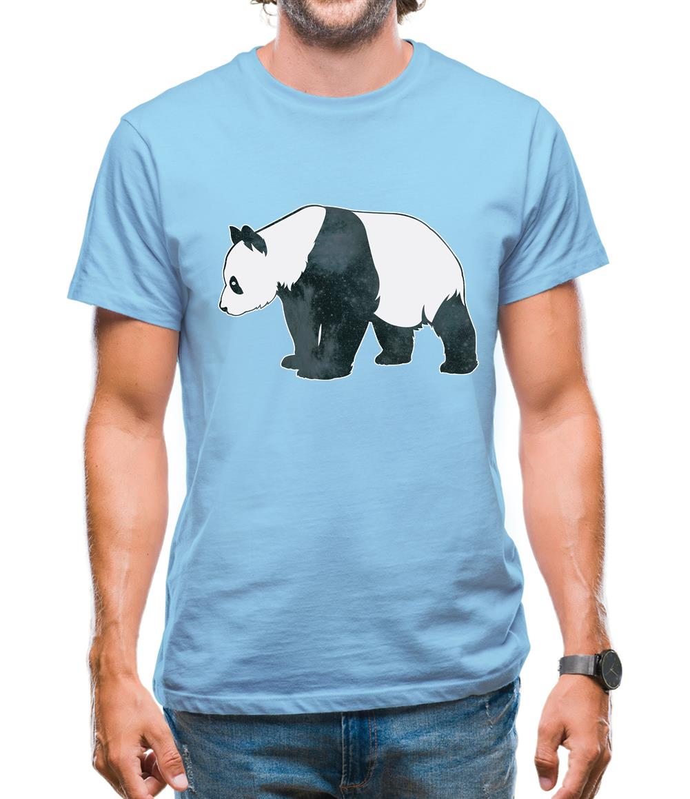 Space Animals - Panda Mens T-Shirt Space Animals - Panda Mens T-Shirt