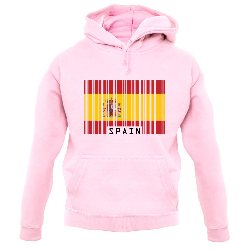 Spain Barcode Style Flag unisex hoodie Spain Barcode Style Flag unisex hoodie