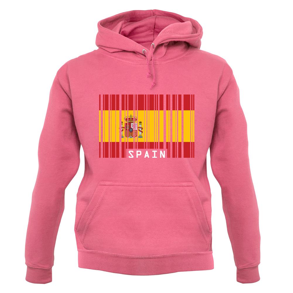 Spain Barcode Style Flag unisex hoodie Spain Barcode Style Flag unisex hoodie