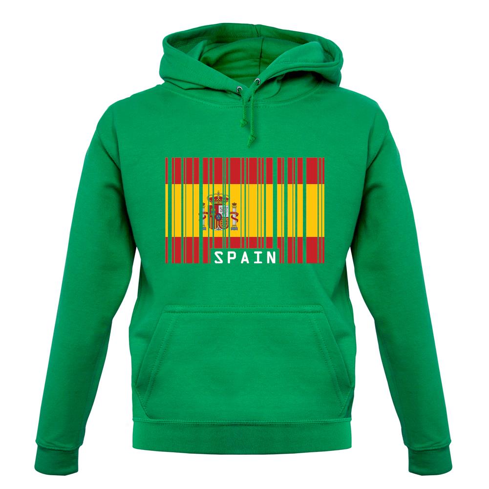 Spain Barcode Style Flag unisex hoodie Spain Barcode Style Flag unisex hoodie