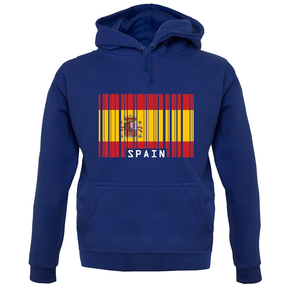 Spain Barcode Style Flag unisex hoodie Spain Barcode Style Flag unisex hoodie