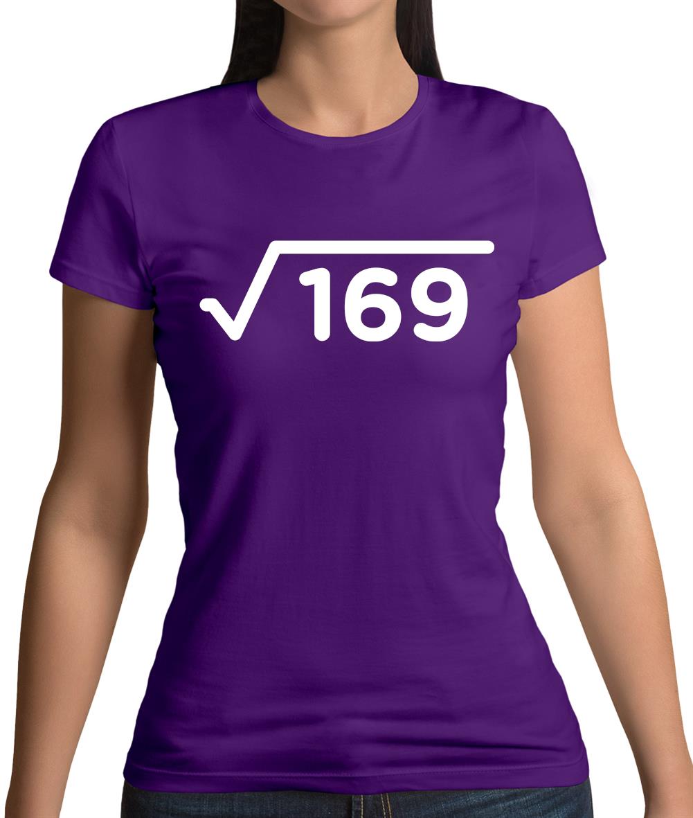 Square Root Birthday 13 Womens T-Shirt Square Root Birthday 13 Womens T-Shirt
