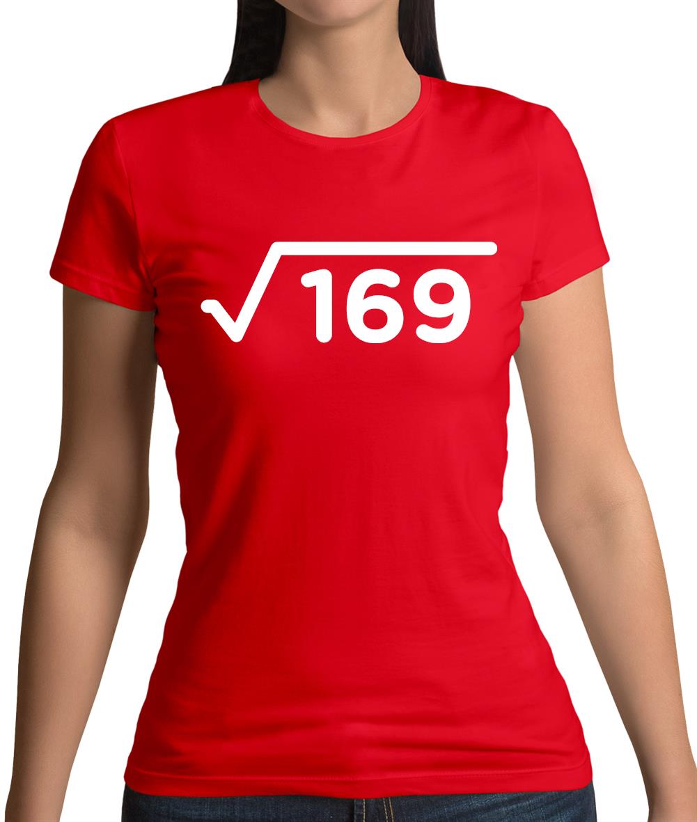 Square Root Birthday 13 Womens T-Shirt