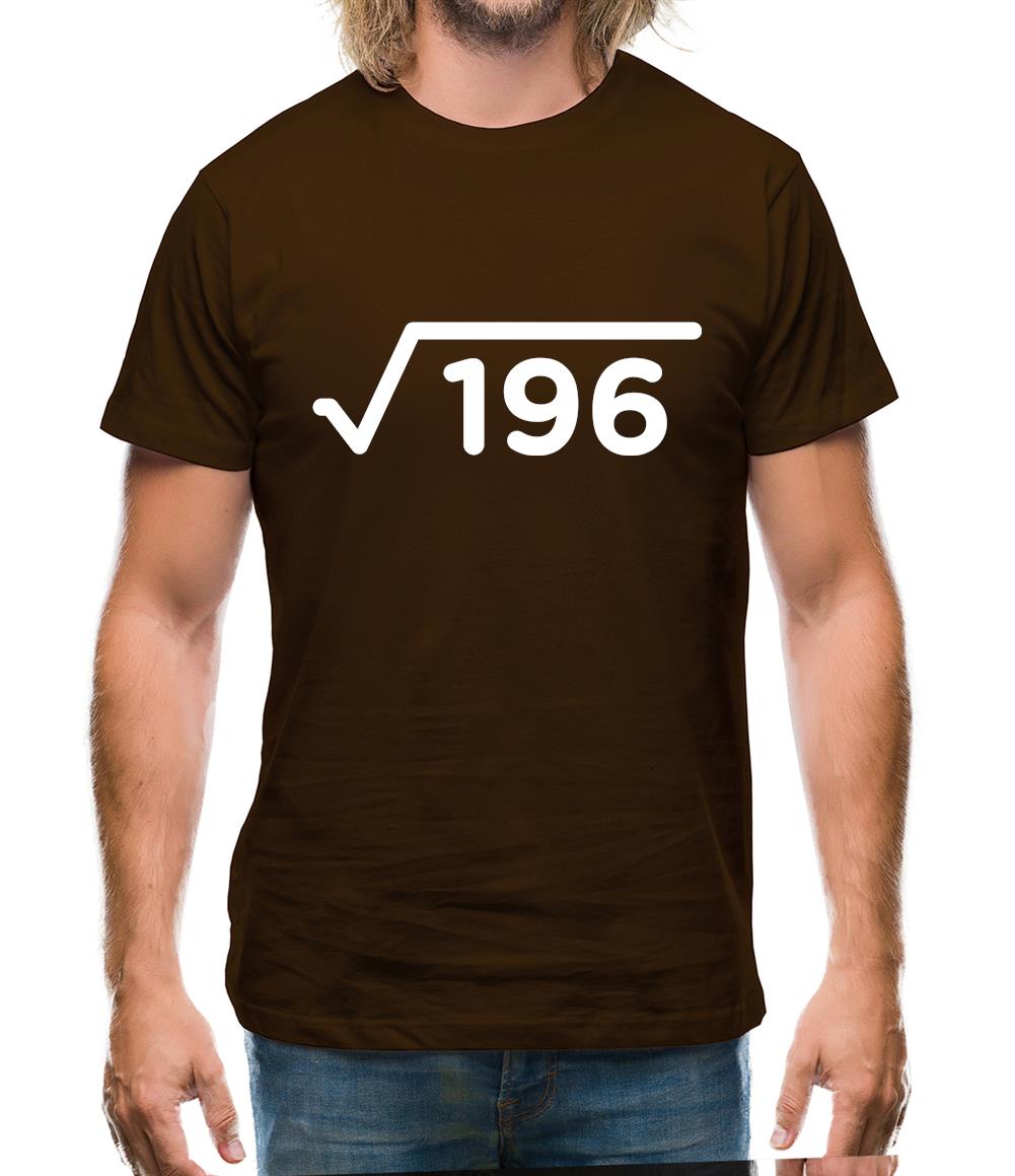 Square Root Birthday 14 Mens T-Shirt Square Root Birthday 14 Mens T-Shirt