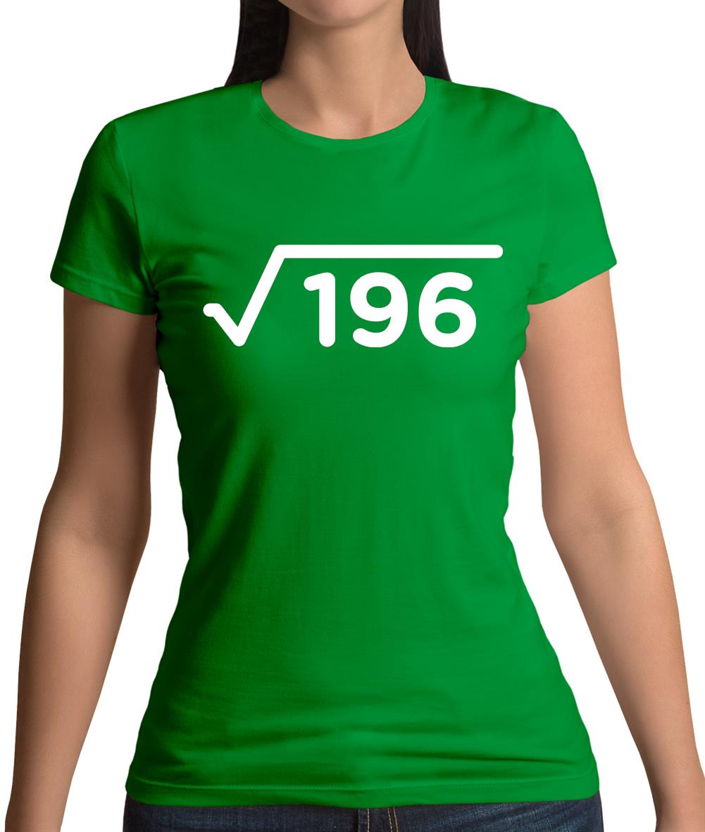 Square Root Birthday 14 Womens T-Shirt Square Root Birthday 14 Womens T-Shirt