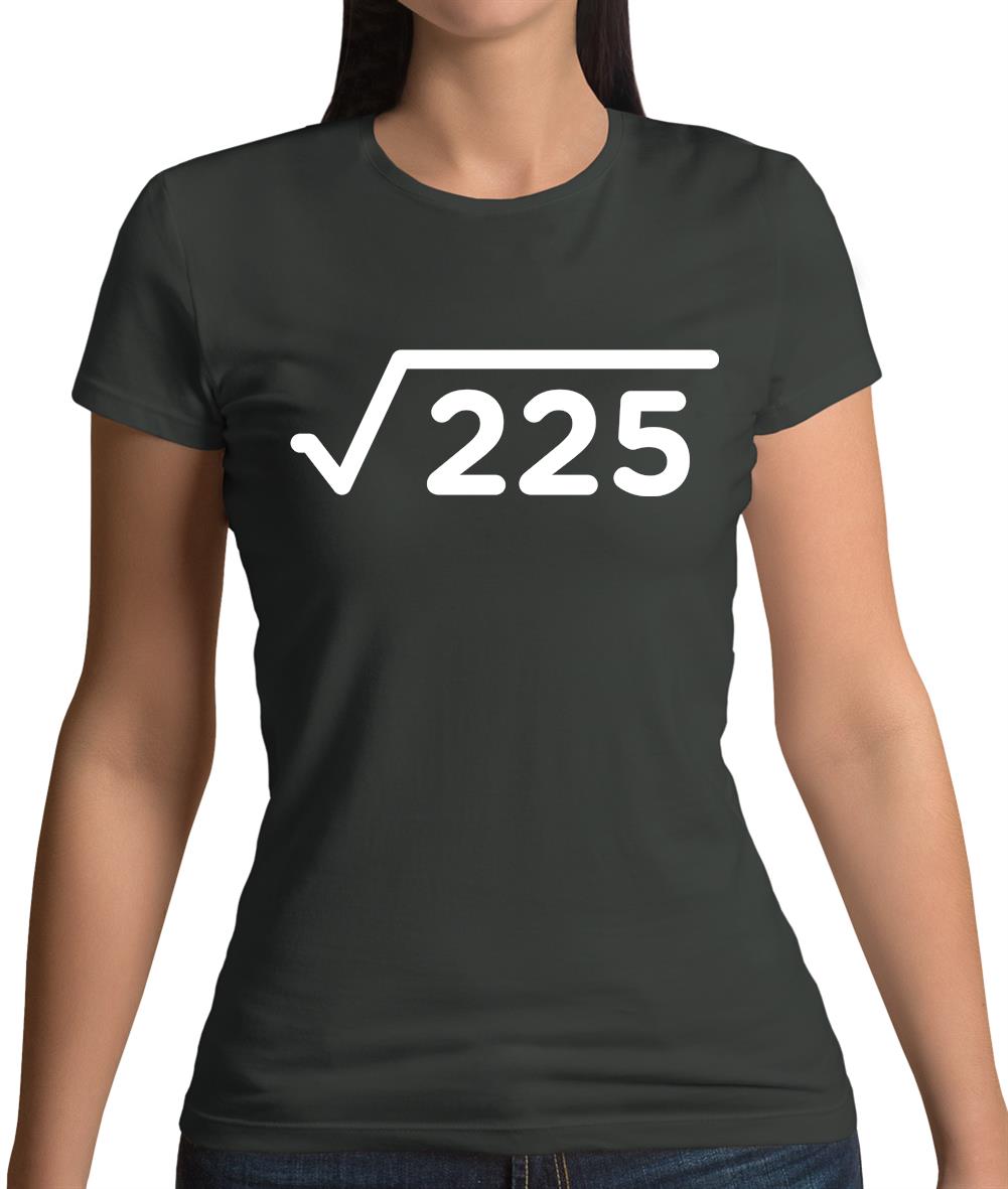 Square Root Birthday 15 Womens T-Shirt Square Root Birthday 15 Womens T-Shirt