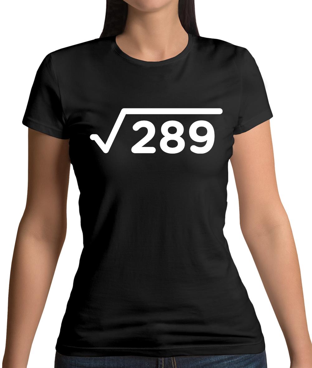 Square Root Birthday 17 Womens T-Shirt Square Root Birthday 17 Womens T-Shirt
