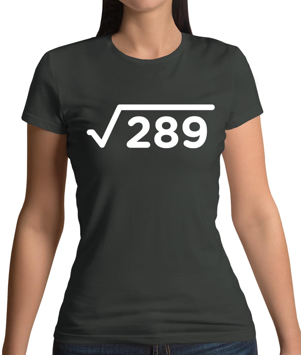 Square Root Birthday 17 Womens T-Shirt Square Root Birthday 17 Womens T-Shirt