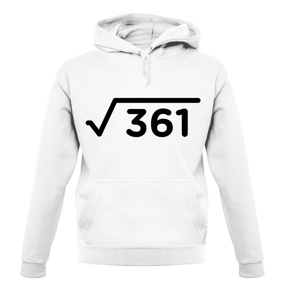 Square Root Birthday 19 unisex hoodie Square Root Birthday 19 unisex hoodie