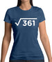 Square Root Birthday 19 Womens T-Shirt Square Root Birthday 19 Womens T-Shirt