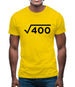 Square Root Birthday 20 Mens T-Shirt Square Root Birthday 20 Mens T-Shirt