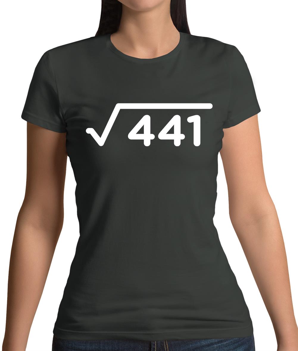 Square Root Birthday 21 Womens T-Shirt Square Root Birthday 21 Womens T-Shirt