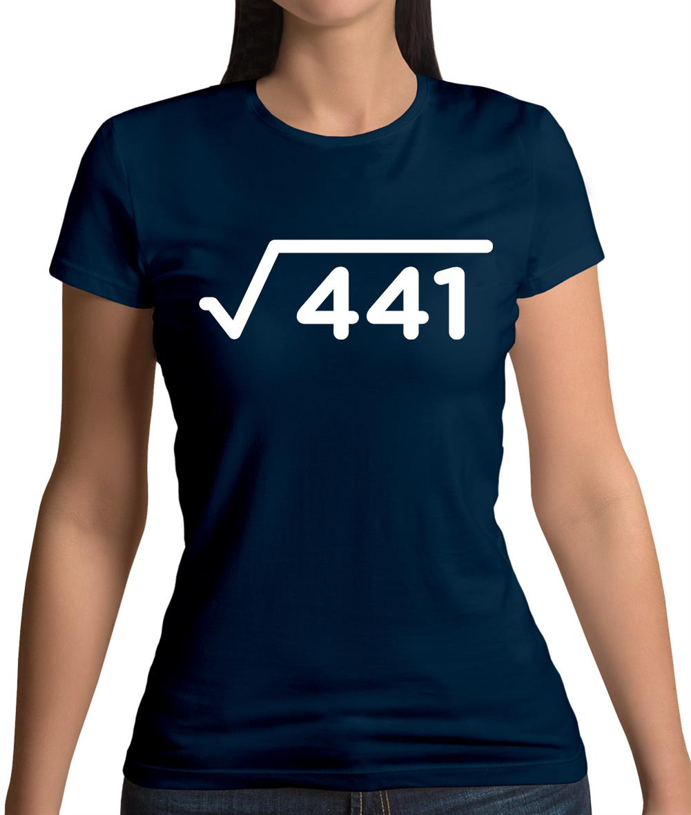 Square Root Birthday 21 Womens T-Shirt Square Root Birthday 21 Womens T-Shirt