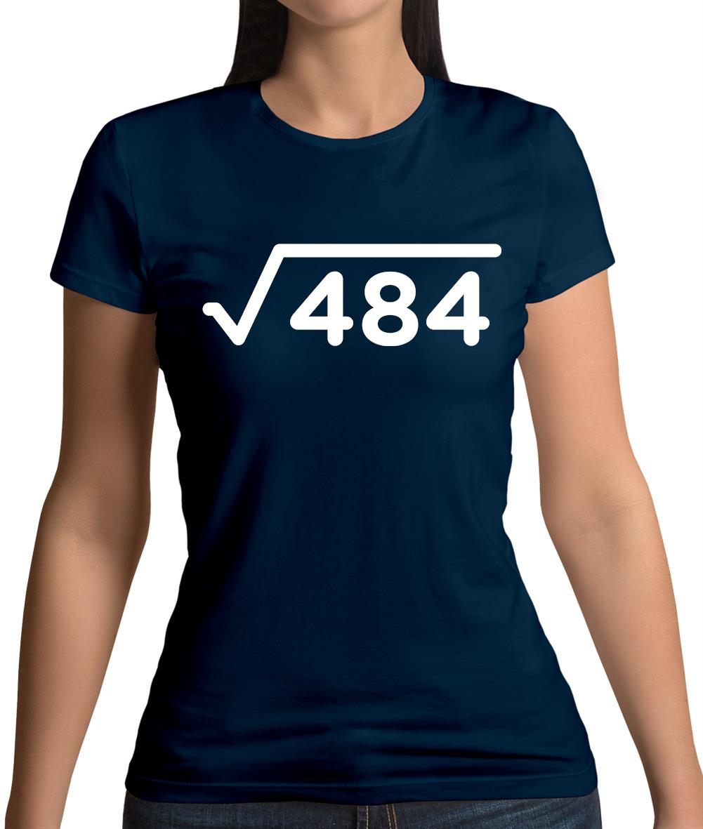 Square Root Birthday 22 Womens T-Shirt Square Root Birthday 22 Womens T-Shirt