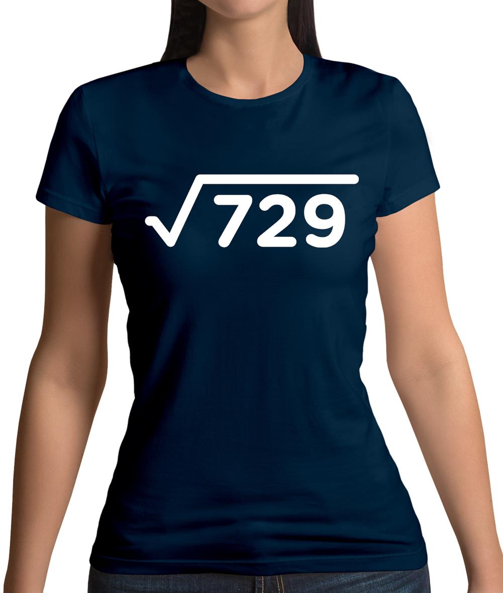 Square Root Birthday 27 Womens T-Shirt Square Root Birthday 27 Womens T-Shirt
