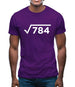 Square Root Birthday 28 Mens T-Shirt Square Root Birthday 28 Mens T-Shirt