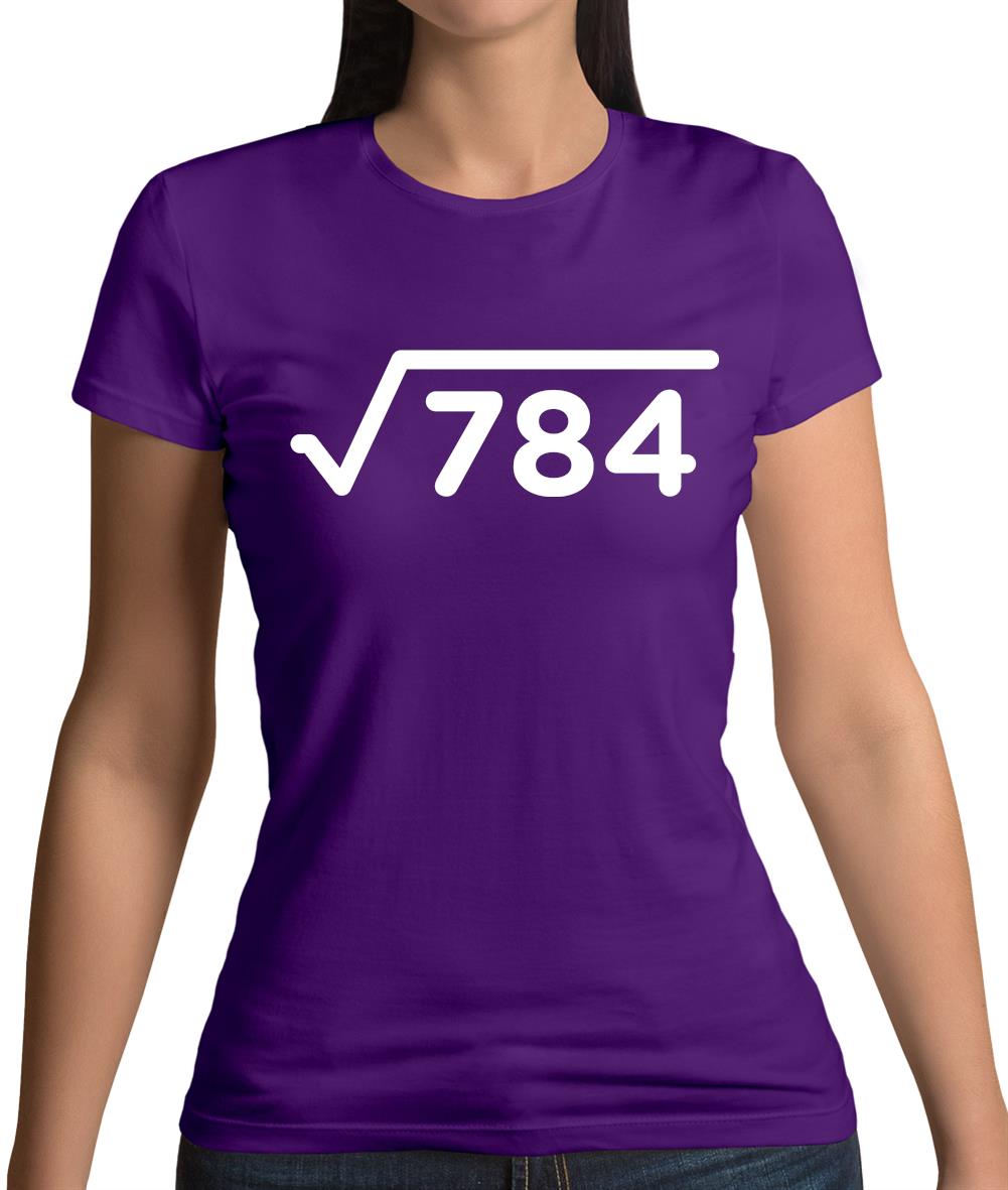 Square Root Birthday 28 Womens T-Shirt Square Root Birthday 28 Womens T-Shirt