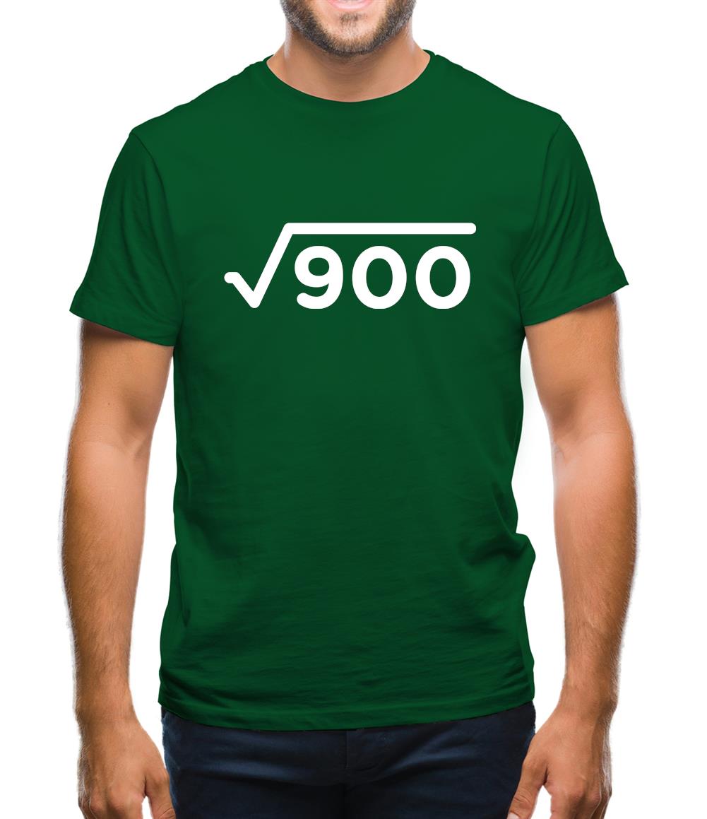 Square Root Birthday 30 Mens T-Shirt Square Root Birthday 30 Mens T-Shirt
