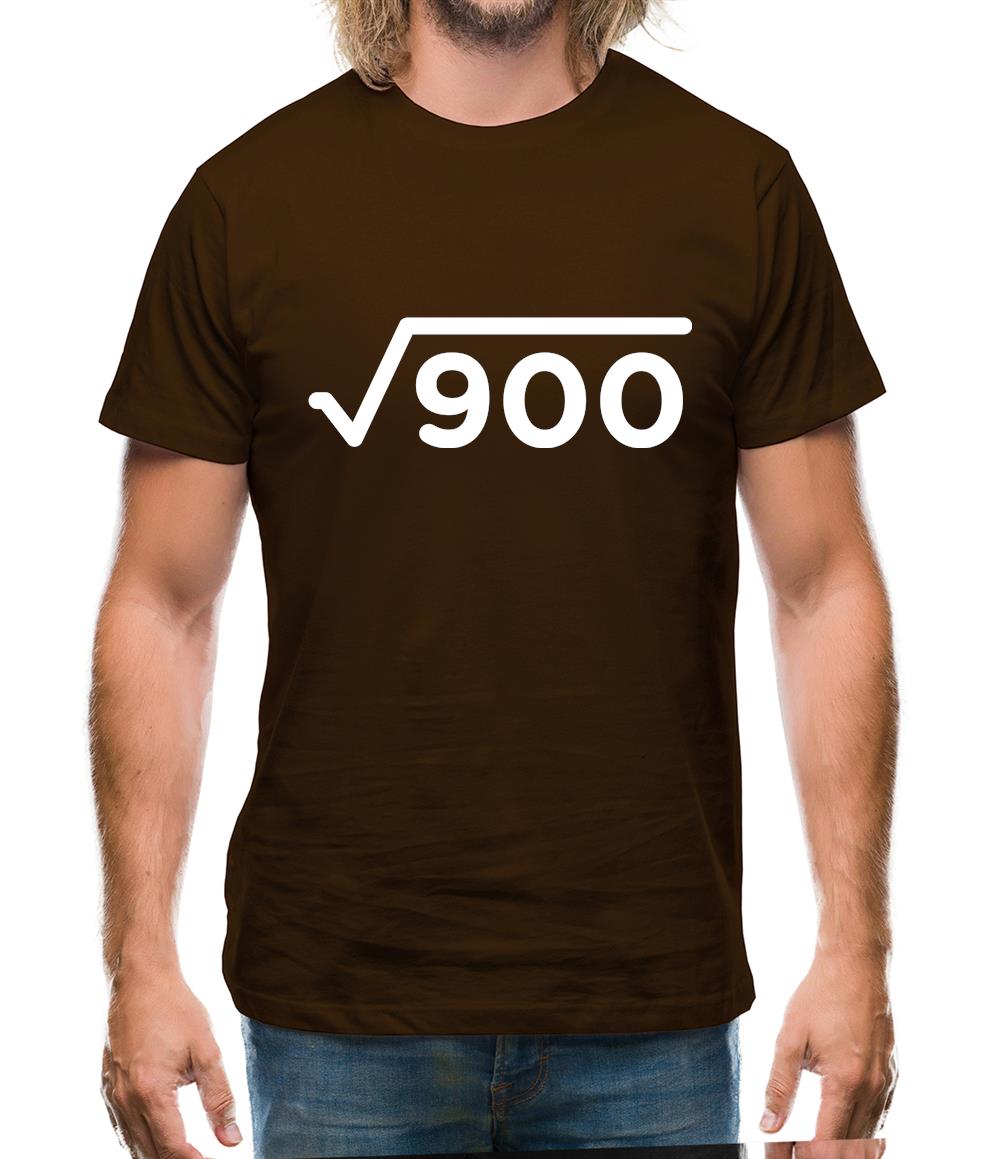 Square Root Birthday 30 Mens T-Shirt Square Root Birthday 30 Mens T-Shirt