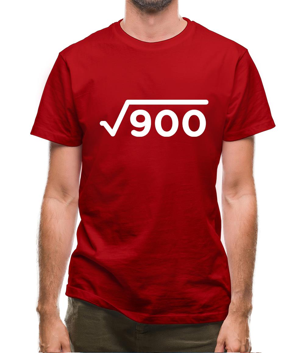 Square Root Birthday 30 Mens T-Shirt Square Root Birthday 30 Mens T-Shirt