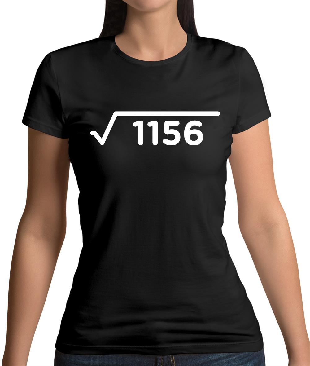 Square Root Birthday 34 Womens T-Shirt Square Root Birthday 34 Womens T-Shirt