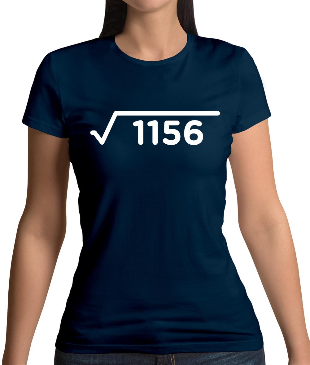 Square Root Birthday 34 Womens T-Shirt Square Root Birthday 34 Womens T-Shirt