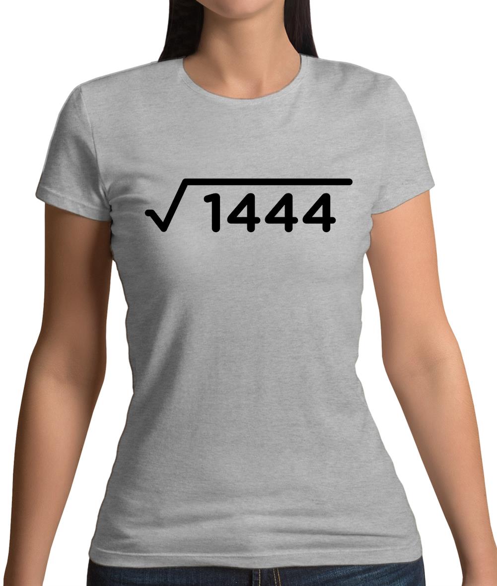 Square Root Birthday 38 Womens T-Shirt Square Root Birthday 38 Womens T-Shirt