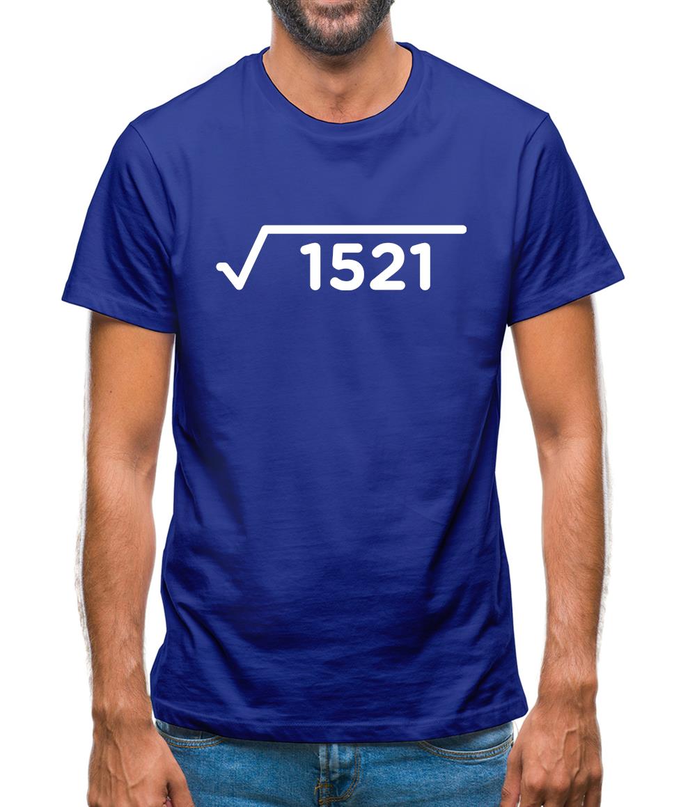 Square Root Birthday 39 Mens T-Shirt Square Root Birthday 39 Mens T-Shirt