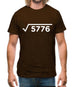 Square Root Birthday 76 Mens T-Shirt Square Root Birthday 76 Mens T-Shirt