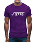 Square Root Birthday 76 Mens T-Shirt Square Root Birthday 76 Mens T-Shirt