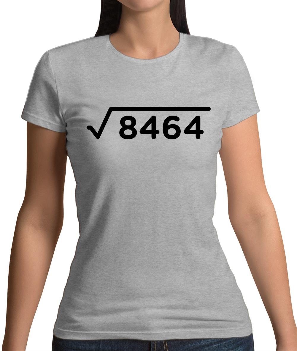 Square Root Birthday 92 Womens T-Shirt Square Root Birthday 92 Womens T-Shirt