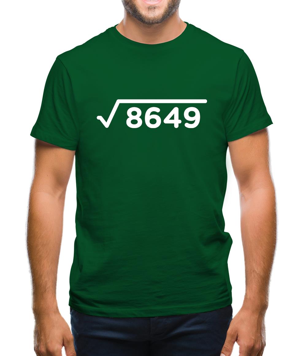 Square Root Birthday 93 Mens T-Shirt Square Root Birthday 93 Mens T-Shirt