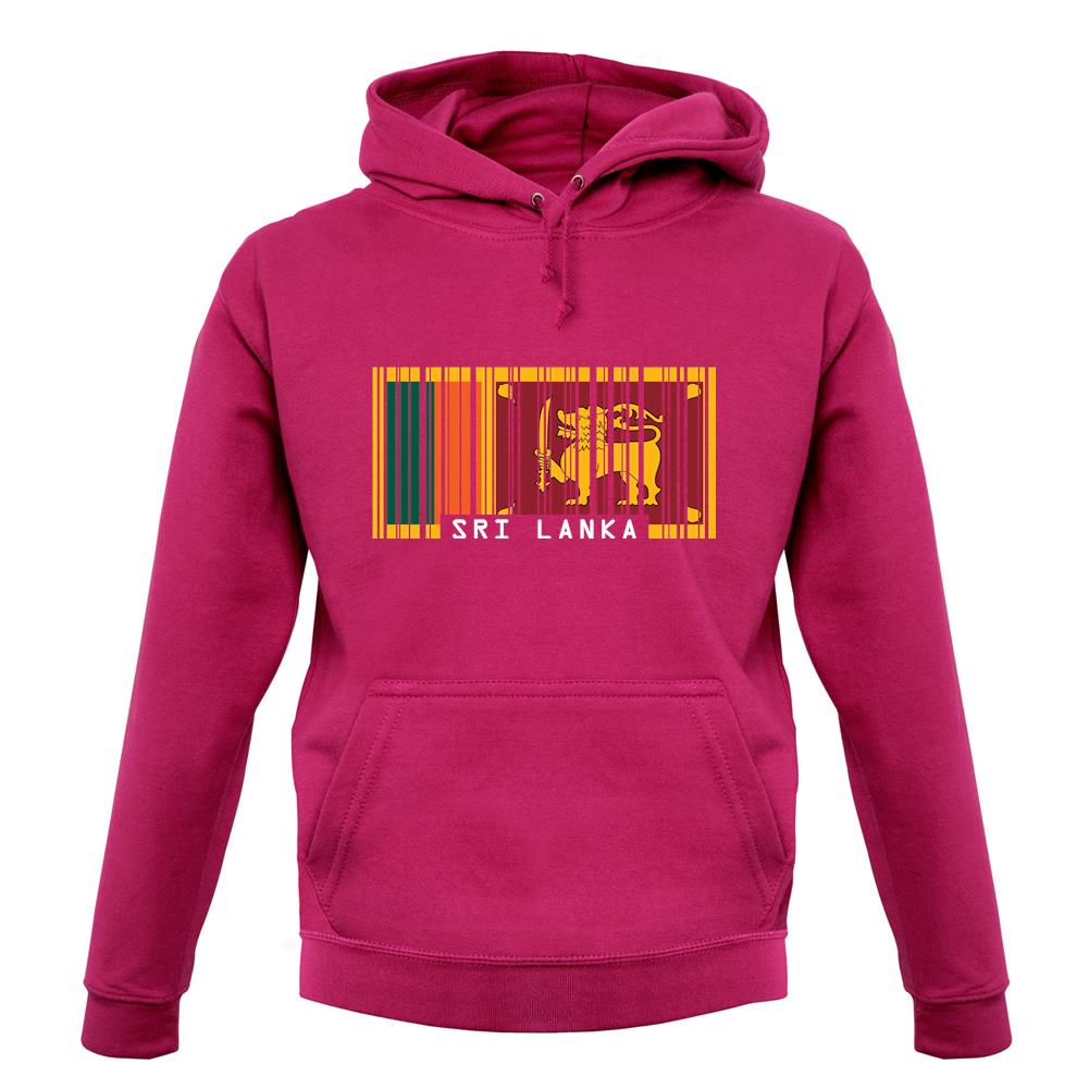 Sri Lanka Barcode Style Flag unisex hoodie Sri Lanka Barcode Style Flag unisex hoodie