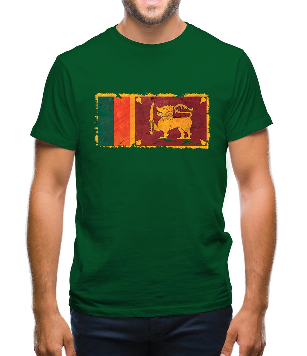 Sri Lanka Grunge Style Flag Mens T-Shirt Sri Lanka Grunge Style Flag Mens T-Shirt