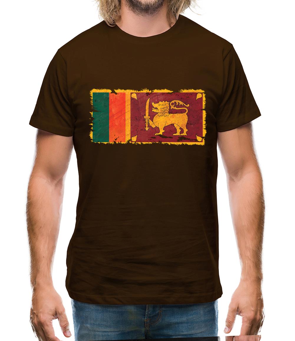 Sri Lanka Grunge Style Flag Mens T-Shirt Sri Lanka Grunge Style Flag Mens T-Shirt