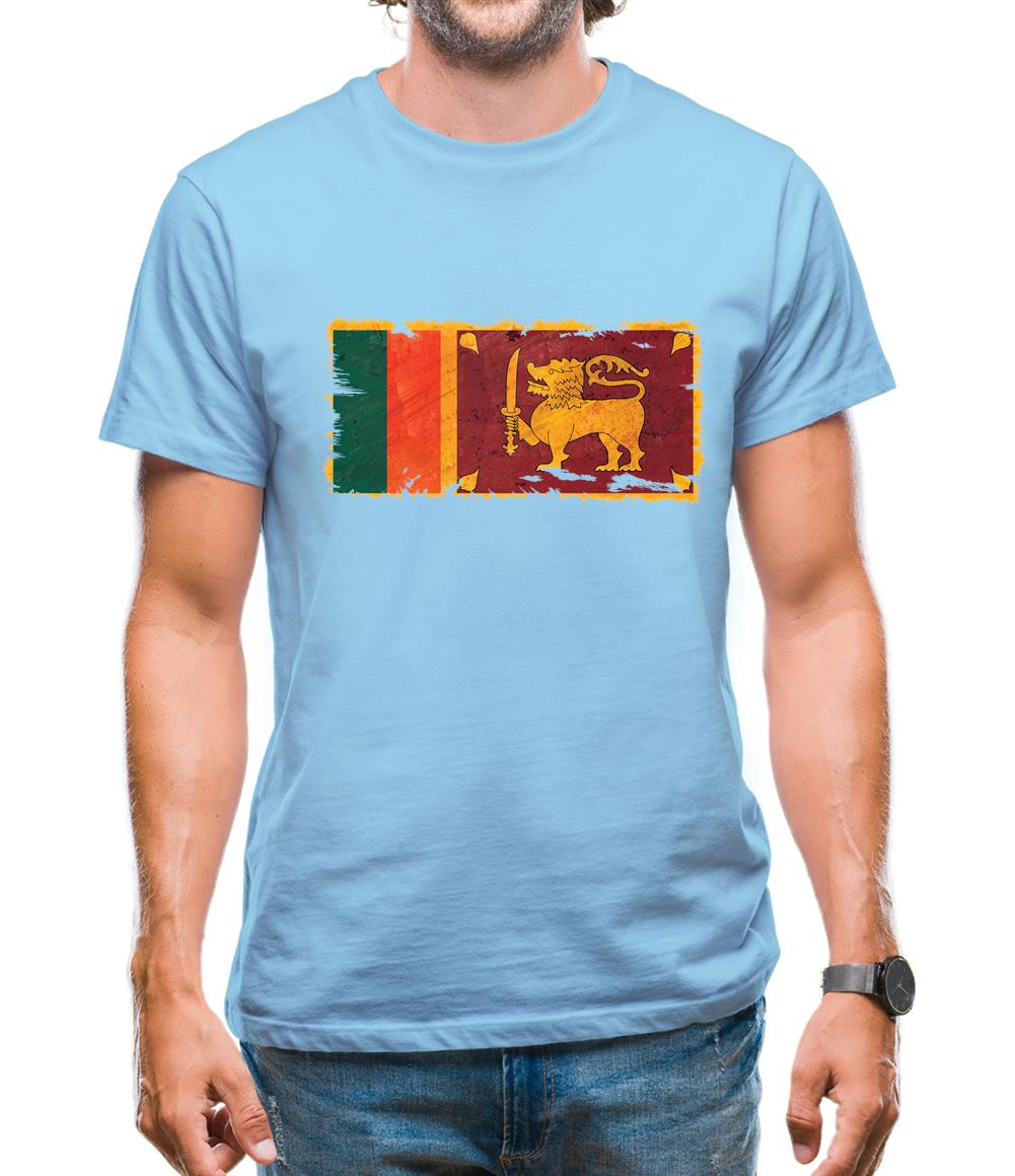 Sri Lanka Grunge Style Flag Mens T-Shirt Sri Lanka Grunge Style Flag Mens T-Shirt