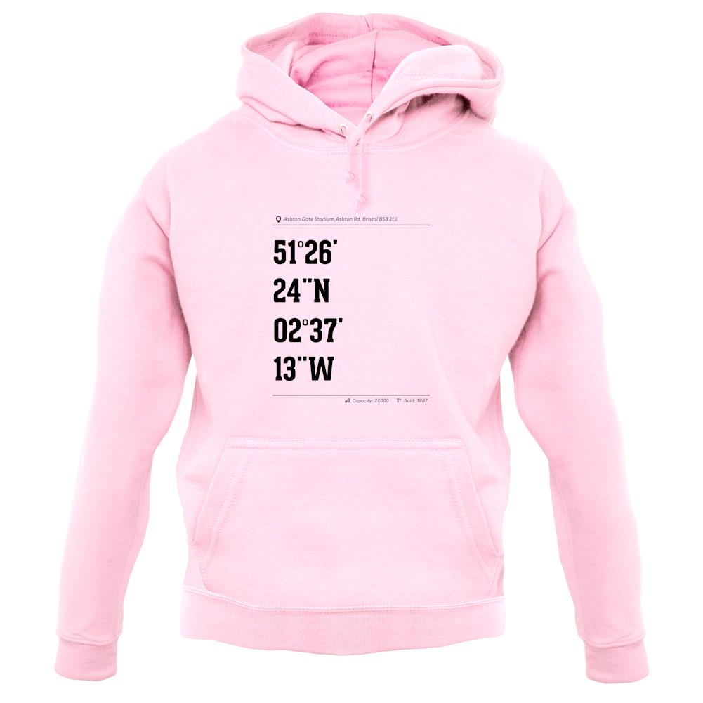Stadium Coordinates The Robins Unisex Hoodie Stadium Coordinates The Robins Unisex Hoodie