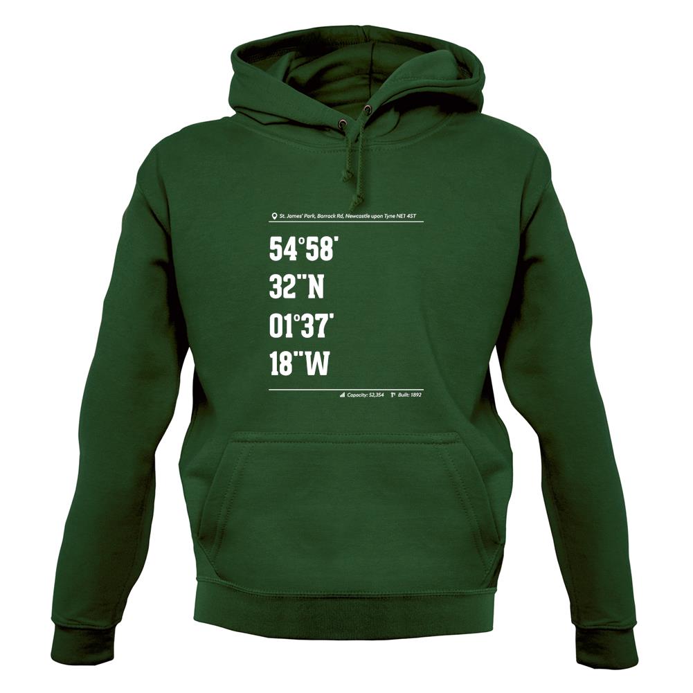 Stadium Coordinates The Magpies Unisex Hoodie Stadium Coordinates The Magpies Unisex Hoodie