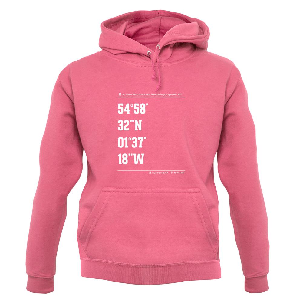 Stadium Coordinates The Magpies Unisex Hoodie Stadium Coordinates The Magpies Unisex Hoodie